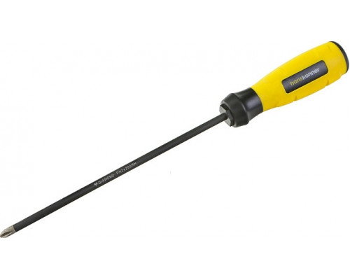 Отвертка крестовая HANSKONNER HK1040-16-PH2-200 алмазн. наконечник