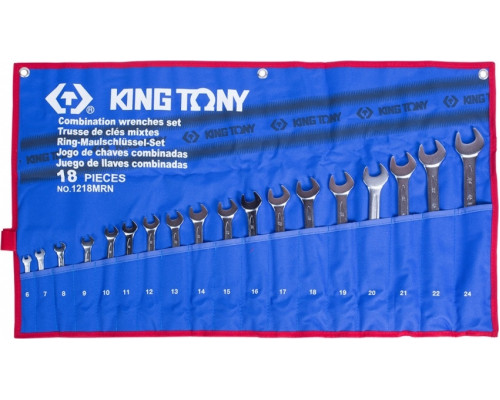 Набор ключей комбинированных KING TONY 1218MRN, 18 предметов