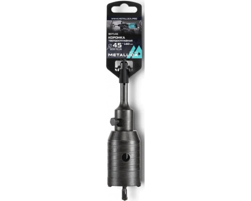 Коронка буровая SDS-plus METALLICA Optima 45x160/100 мм твердосплавная H=50мм, M22,0х2,0 мм, с адаптером 907146