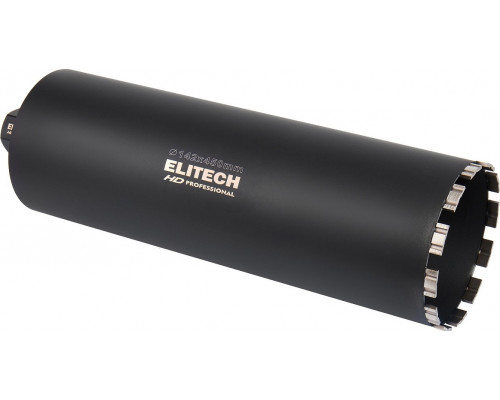 Алмазная коронка для мокрого сверления ELITECH 1110.012300 HD с охлаждением, 142х450, 1 1/4