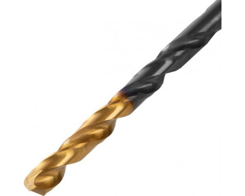 Сверло по металлу Denzel HSS-Tin, Golden Tip 3,8 мм, 10 шт 717208