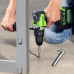 Дрель-шуруповерт аккумуляторная GREENWORKS GD24DD140 ударная, 24V, АКБ 4Ач и ЗУ 3707607CUB