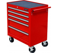 Тележка инструментальная СТАНКОИМПОРТ BTD-271051CIS red на колесах, красный, 5 ящиков