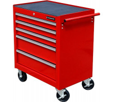 Тележка инструментальная СТАНКОИМПОРТ BTD-271051CIS red на колесах, красный, 5 ящиков