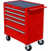 Тележка инструментальная СТАНКОИМПОРТ BTD-271051CIS red на колесах, красный, 5 ящиков