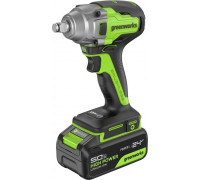 Гайковерт аккумуляторный GREENWORKS GD24IW400 ударный, 24V, АКБ 5Ач и ЗУ 3802907CUG