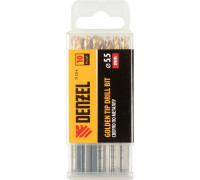 Сверло по металлу Denzel HSS-Tin, Golden Tip 5,5 мм, 10 шт 717214