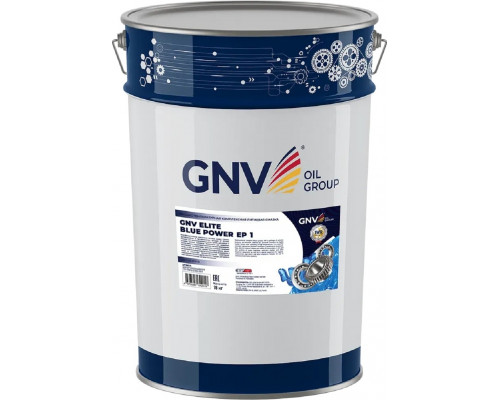 Высокотемпературная литиевая смазка GNV Elite Blue Power EP 1 18 кг GEB1027305020340001018