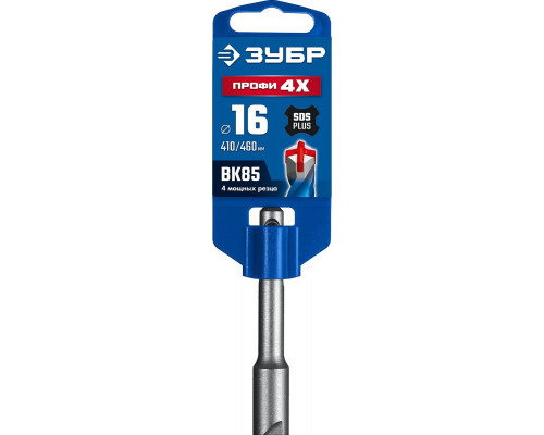 Бур SDS-plus ЗУБР ПРОФИ-4Х 16x460 мм 29313-460-16