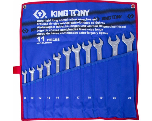 Набор ключей комбинированных удлиненных KING TONY 12A1MRN, 11 предметов
