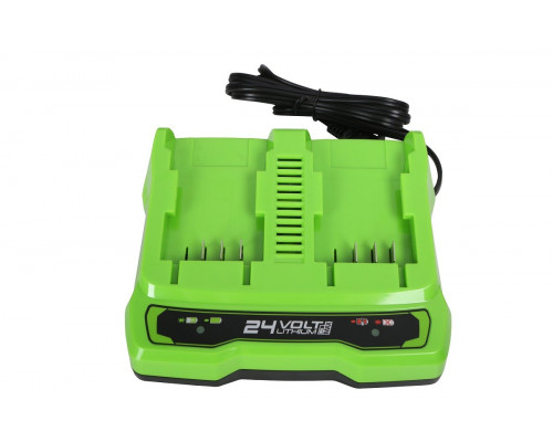 Зарядное устройство для аккумуляторов GREENWORKS 24.0V G24X2UC2 двухпостовое 2931907