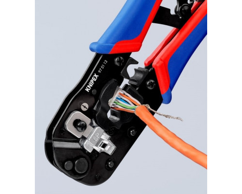 Пресс-клещи KNIPEX KN-975113 3-в-1, для штекеров RJ 45