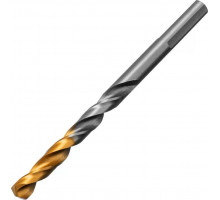 Сверло по металлу Denzel Р6М5, Golden Tip спиральное 6x93мм 718235