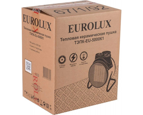 Тепловая пушка электрическая EUROLUX ТЭПК-EU-5000K1