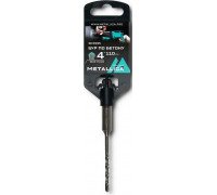 Бур SDS-plus METALLICA Optima 4х110/50 мм по бетону напайка с центром, 2 спирали 903995