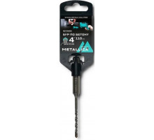 Бур SDS-plus METALLICA Optima 4х110/50 мм по бетону напайка с центром, 2 спирали 903995