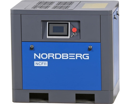 Компрессор винтовой NORDBERG NCF11 с частотным преобразователем, 7,5 кВт, 10 бар, 850 л/мин, без ресивера