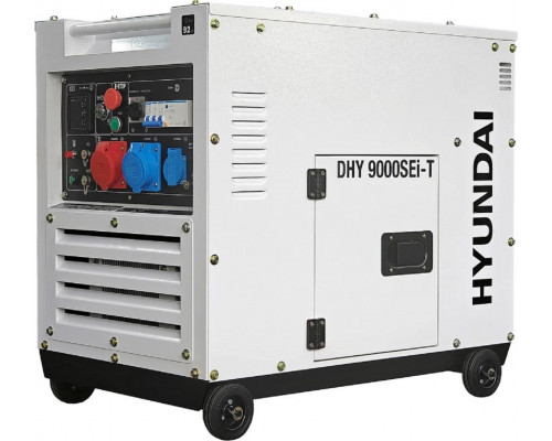 Электростанция дизельная HYUNDAI DHY 9000SEi-T в кожухе, инверторная, с воздушным охлаждением