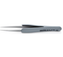 Пинцет KNIPEX KN-922110ESD гладкие прямые острые губки, антимагнитный