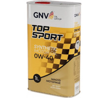 Масло моторное GNV Top Sport 0W40 1 л (металл. канистра) GTS1021802010010040001