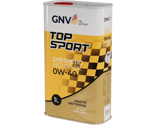 Масло моторное GNV Top Sport 0W40 1 л (металл. канистра) GTS1021802010010040001