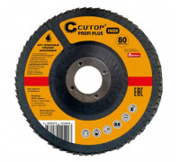 Круг лепестковый Cutop Profi Plus 125х22,2 мм, P100, циркониевый (80 лепестков) 72-125100