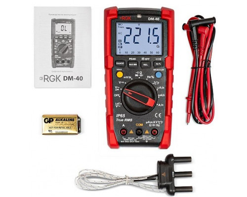 Мультиметр цифровой RGK DM-40 с поверкой 779661