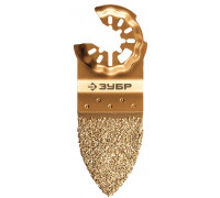 Полотно с твердосплавной крошкой ЗУБР CARBIDE ВК8 Р40 дельтовидное 15582-P40