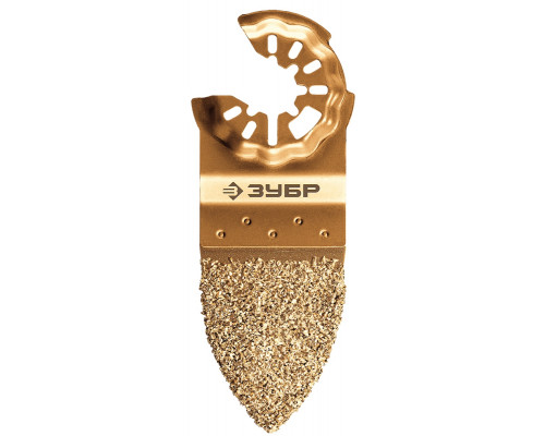 Полотно с твердосплавной крошкой ЗУБР CARBIDE ВК8 Р40 дельтовидное 15582-P40
