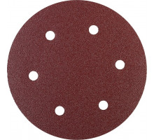 Круг шлифовальный на липучке PATRIOT VELCRO 225 мм 6 отв. P 40 (10шт)