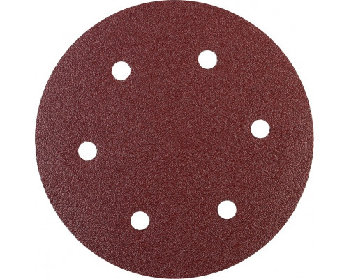 Круг шлифовальный на липучке PATRIOT VELCRO 225 мм 6 отв. P 40 (10шт)