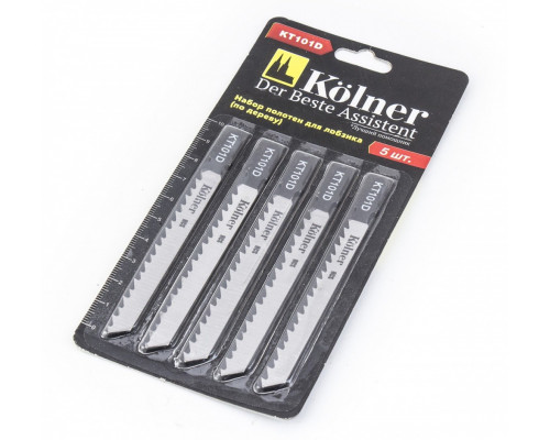 Пилки по дереву Kolner KT 101D 100х4мм, 5шт. кн101д