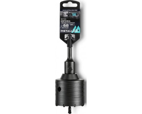 Коронка буровая SDS-plus METALLICA Optima 68x160/100 мм твердосплавная H=50мм, M22,0х2,0 мм, с адаптером 907191