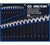 Набор комбинированных ключей KING TONY 6-32 мм чехол из теторона, 26 предметов 12D26MRN
