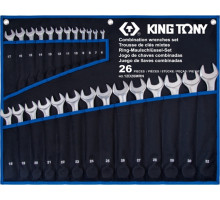 Набор комбинированных ключей KING TONY 6-32 мм чехол из теторона, 26 предметов 12D26MRN