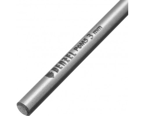 Сверло по металлу Denzel Р6М5, Golden Tip спиральное 3x61мм, многогранная заточка, 2шт 718268