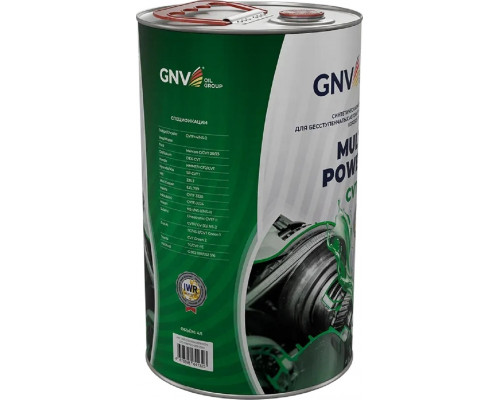 Масло трансмиссионное GNV Multi Power CVT G (зеленый) 4 л GMCG13131032309111004