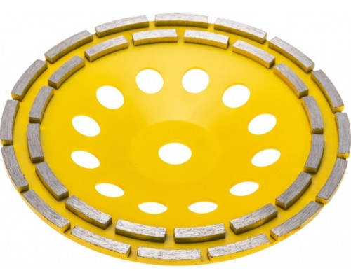Алмазная чашка Kranz KR-90-0254 шлифовальная, двухрядная, 230х22,2мм