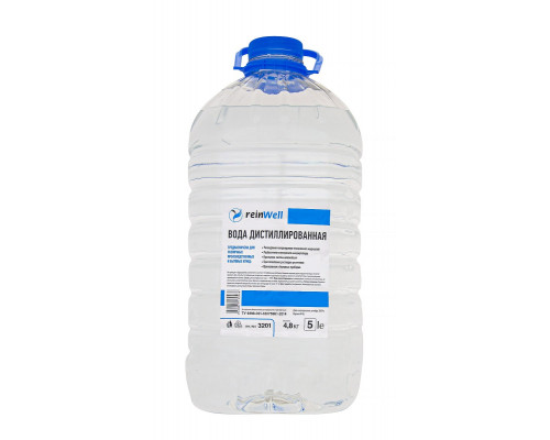 Вода дистиллированная REINWELL RW-02 5 л 3201