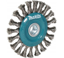 Щетка обдирочная для УШМ MAKITA D-77534 d115 мм, толщ. проволоки 0.5 мм, пучки, нержавейка
