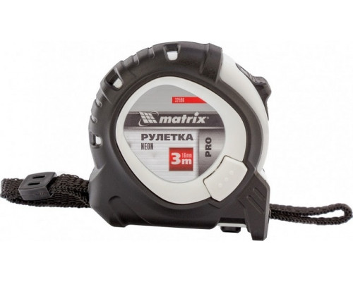 Рулетка MATRIX 32590 Neon, 3 м x 16 мм