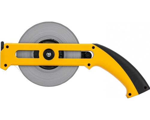 Рулетка геодезическая Denzel 50 м х 13 мм, открытый корпус, металлическая лента 31492