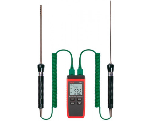 Измеритель температуры контактный RGK CT-12 с поверкой, комплект TR-10A и TR-10W