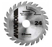 Пильный диск универсальный Worx WA5034 24Т 85х1,2х15 мм ТСТ WA5034