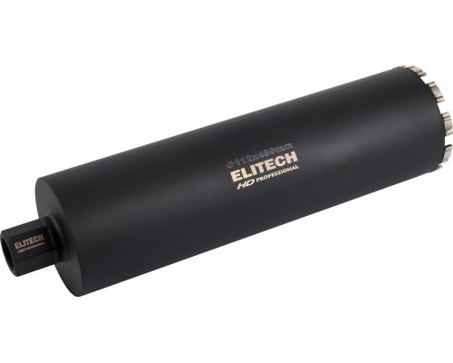 Алмазная коронка для мокрого сверления ELITECH 1110.012000 HD с охлаждением, 112х450, 1 1/4