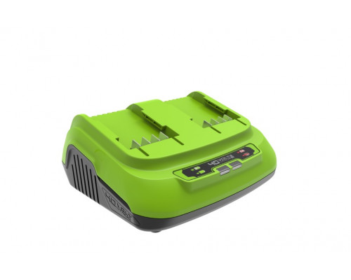 Зарядное устройство для аккумуляторов GREENWORKS 40.0V двухпостовое 2938807 2938807