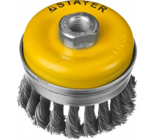 Щетка для УШМ STAYER PROFESSIONAL чашечная усиленная жгутированная стальная проволок 35137-080
