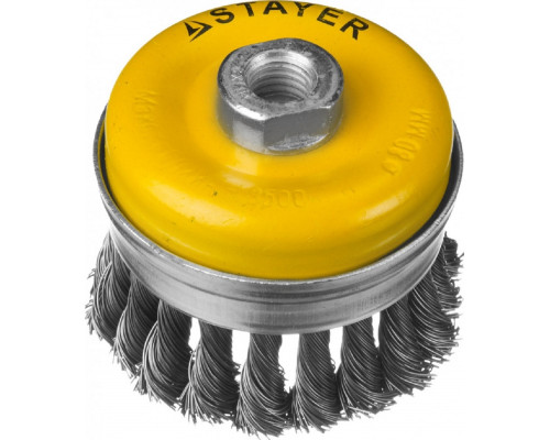 Щетка для УШМ STAYER PROFESSIONAL чашечная усиленная жгутированная стальная проволок 35137-080