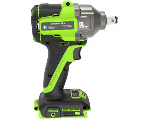 Гайковерт аккумуляторный GREENWORKS IW5500 ударный 24V, без АКБ и ЗУ 3805007