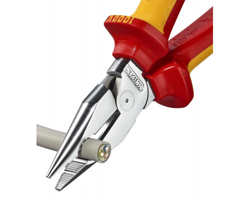Плоскогубцы диэлектрические KNIPEX KN-0826185 остроконечные с удлиненными губками, 185 мм